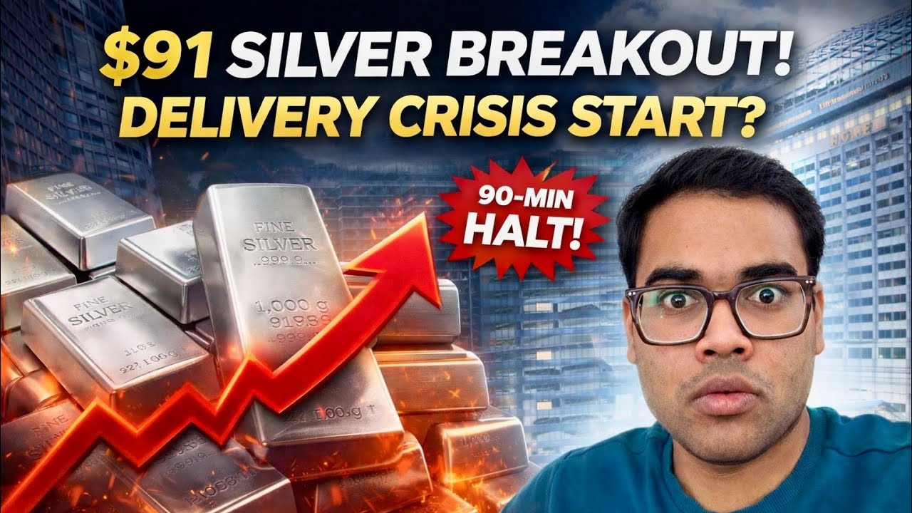 SILVER $91 Breakout! CME 90-Minute Halt | Kya Delivery Crisis Start Ho Chuki Hai?