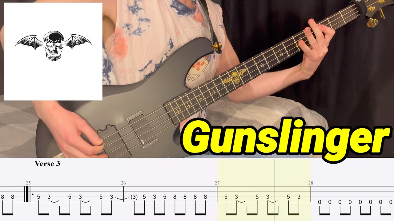 Gunslinger - Avenged Sevenfold - Bass Cover (With Tabs!)