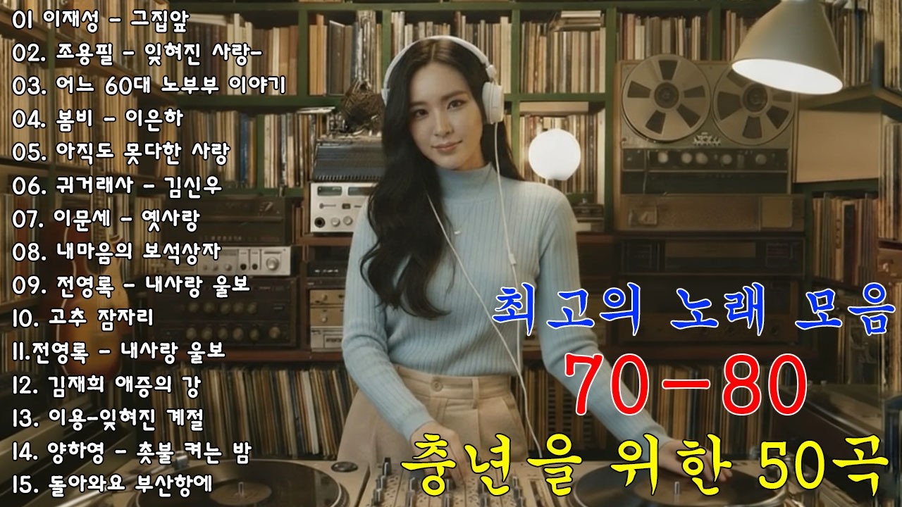50대이상이 들으면 기분좋아지는 7080노래모음🎀🎀그집앞/잊혀진 사랑/돌아와요 부산항에...싱크가사🎀🎀7080 카페음악모음
