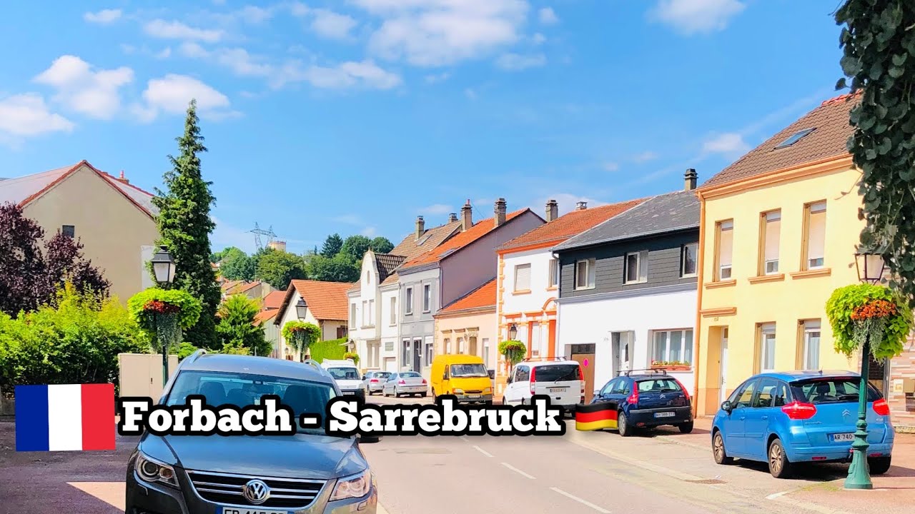 driving in France 🇫🇷 From Forbach To Sarrebruck Driving in the city conduite France vers allemagne
