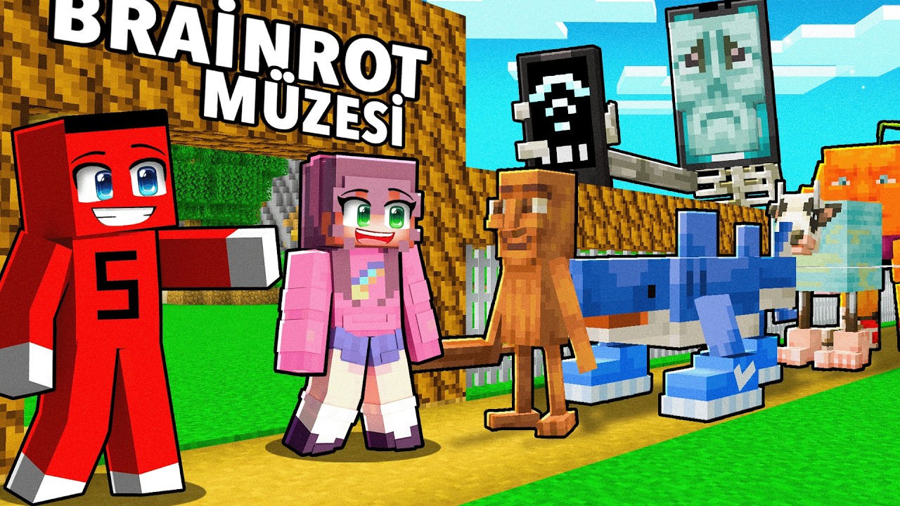 İtalyan Brainrot Müzesi Yaptık !! - Minecraft