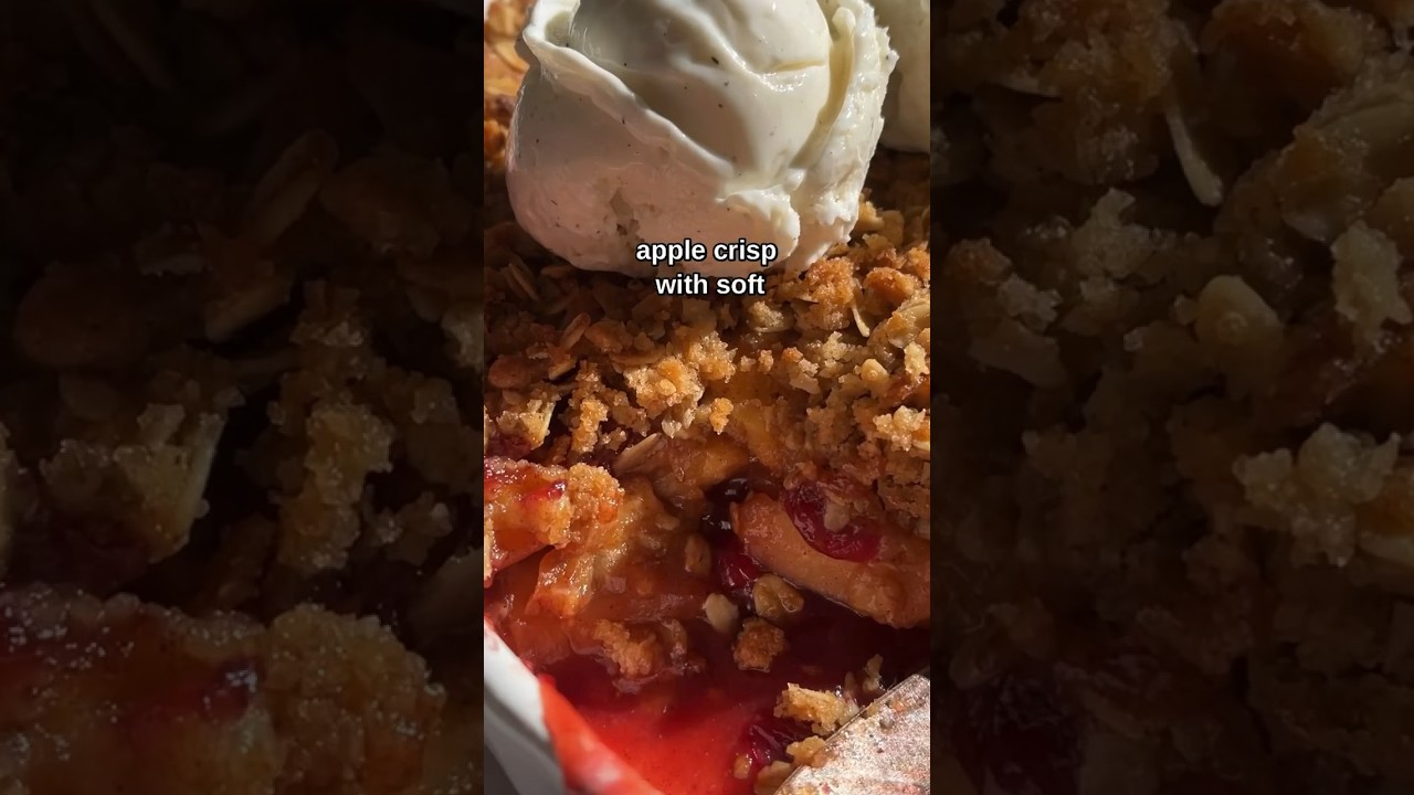 Cranberry apple crisp #thanksgiving #dessert