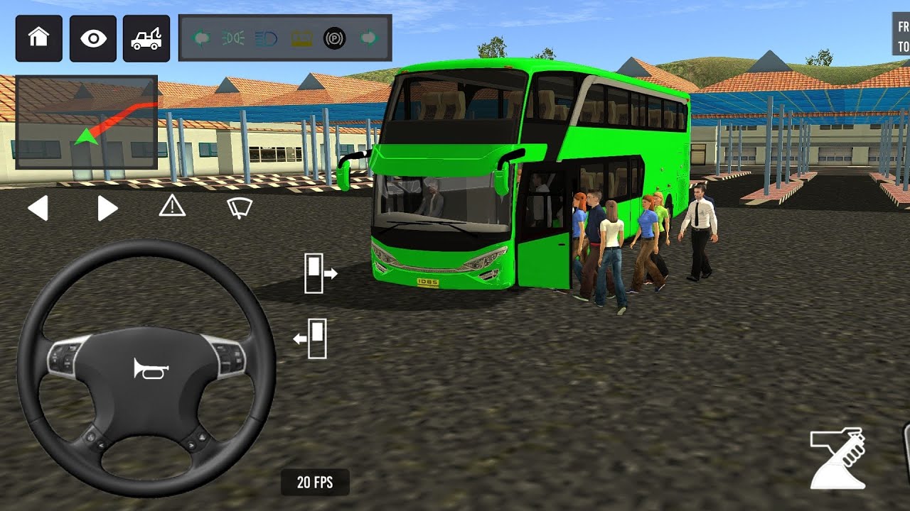 Euro Bus Driving Game Public Transportation 2024 -  Indonesia Bus Simulator Android Gameplay #672