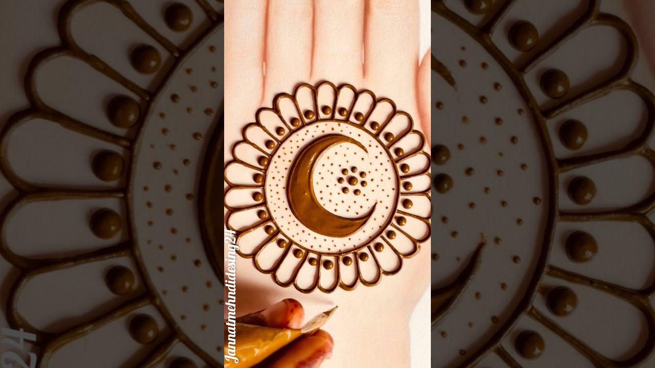 Eid Special Mehndi Design | Easy Mehndi Design for Ramadan Special | Quick Beautiful Chand Mehndi
