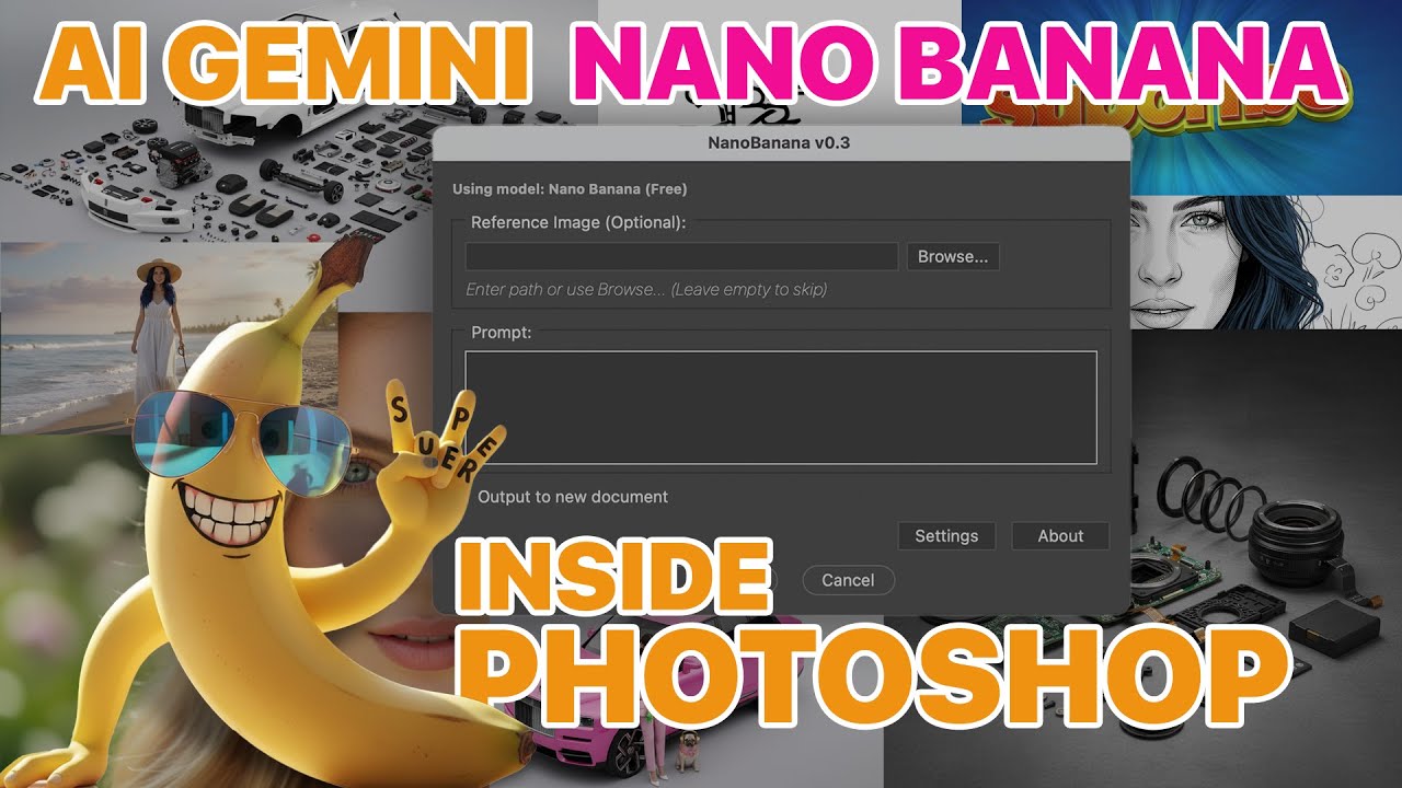 Photoshop + AI Nano Banana Multilingual (Review) — AI Script for Photoshop JSX