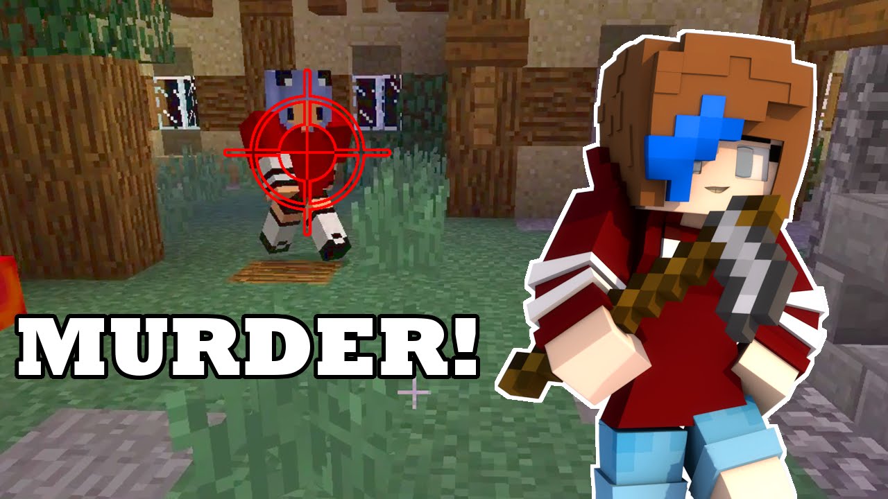 MINECRAFT LET'S PLAY MURDER | HAPPY GG DAY | RADIOJH GAMES & DOLLASTIC PLAYS