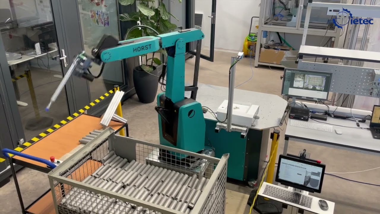 Bin Picking mit HORST1400 und 3D-Vision von Roboception
