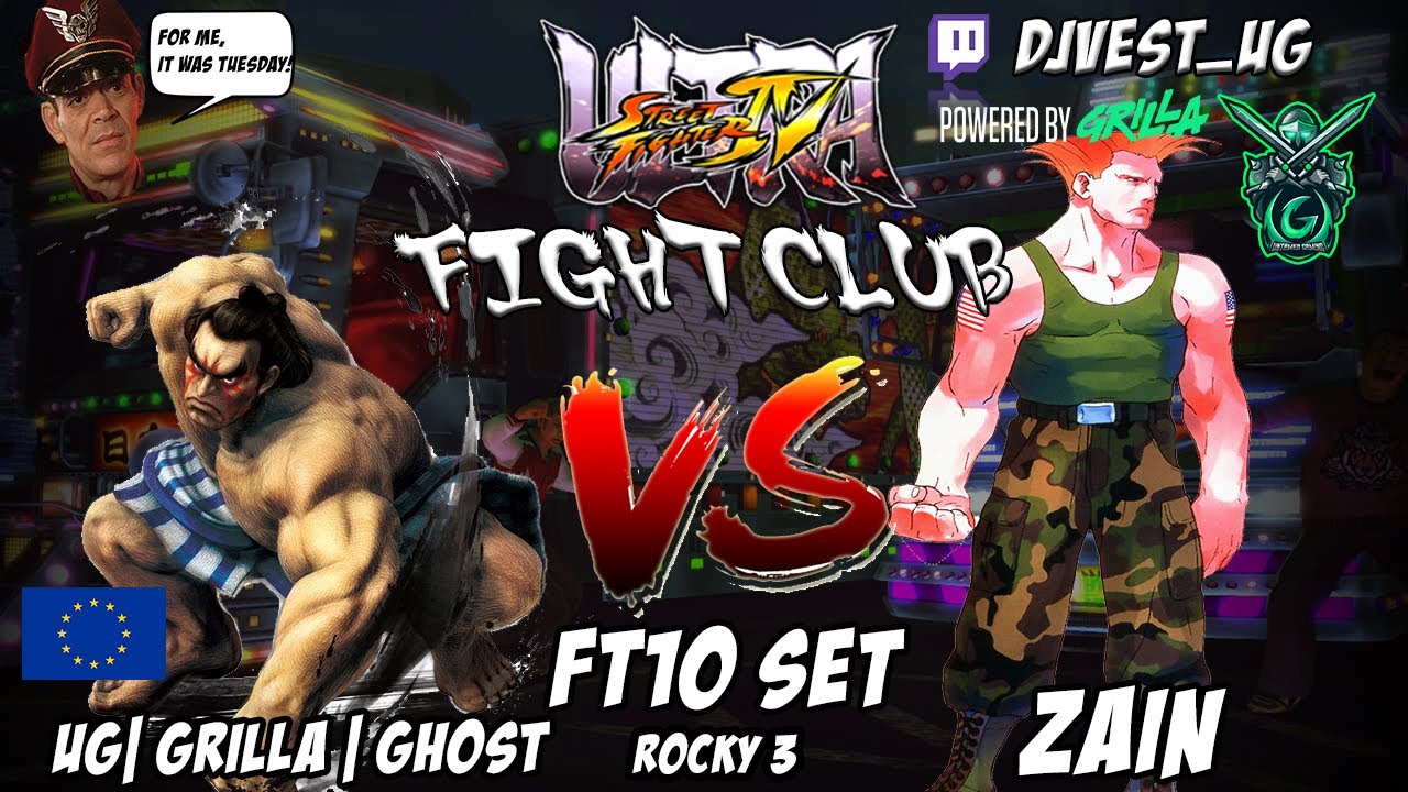 USF4 Fight Club Exhibition Series - UG| Grilla | Ghost VS Zain FT10 Set (EU Set) (Rocky 3)