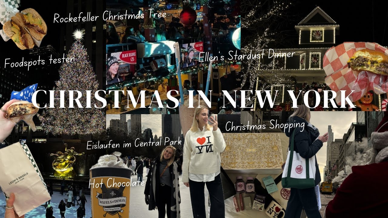 CHRISTMAS IN NEW YORK: Rockefeller Weihnachtsbaum, Christmas Shopping, viral Foodspots, Eislaufen