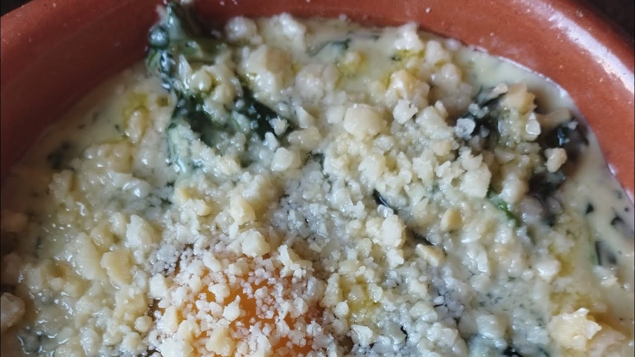 NUEVA TM7 espinacas con huevos poché con Thermomix