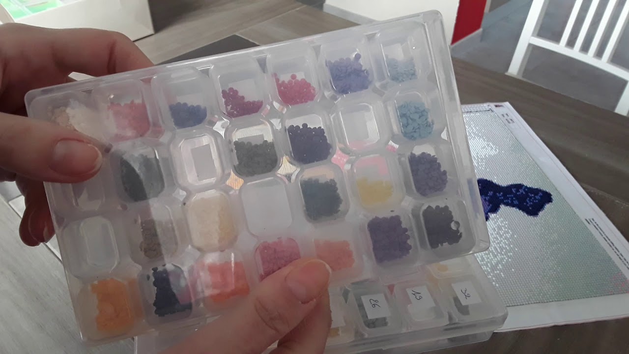Diamond painting résultats suite vernis collé brillant et fin du DP Belle et son château