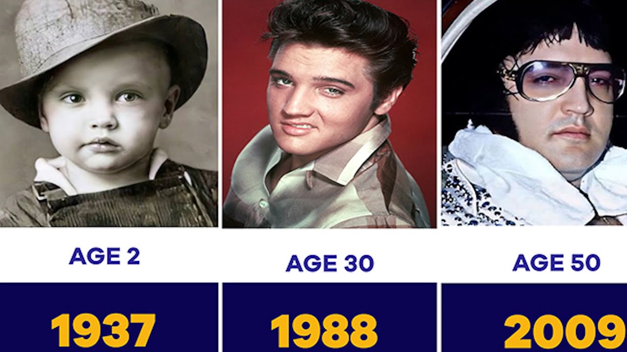 Elvis Presley - Age Transformation From 1 - 50 Years Old (1937 -1977)
