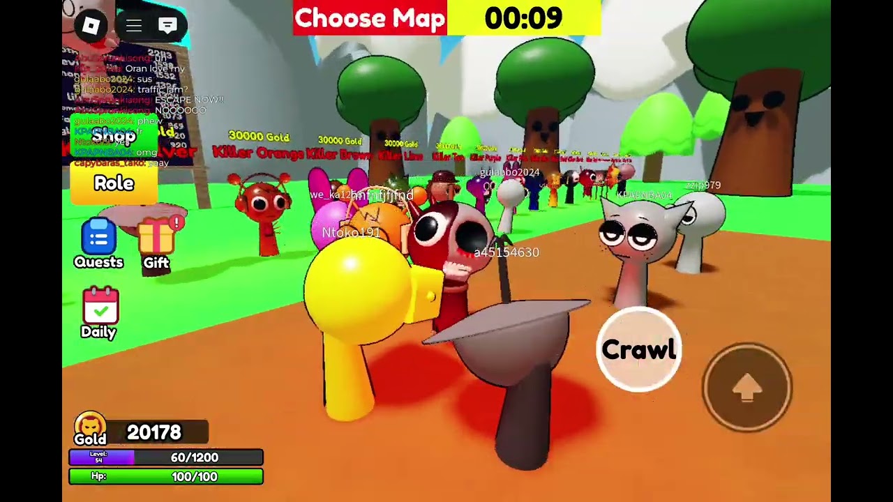 Sprunki killer gameplay roblox but's fun