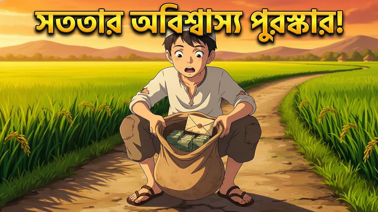 রাস্তায় কুড়িয়ে পাওয়া টাকা এবং একটি গরিব ছেলের সততার অবিশ্বাস্য কাহিনী | Islamic Moral Story 2026