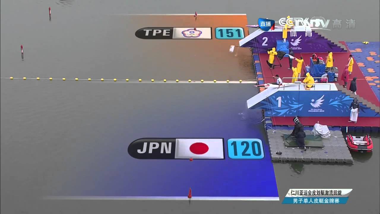 2014仁川亞運  輕艇曲道標竿 男子K1金牌賽 (2014 Asian Games - Canoe Obstacle Slalom, Men's K1 Slalom Final)