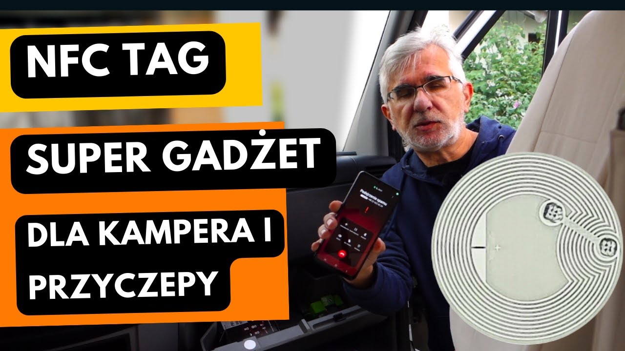 SUPER GADŻET dla KAMPERA i PRZYCZEPY 🟧TAG NFC  INTELIGENTNY PATENT na SMART CARAvANING 🟨