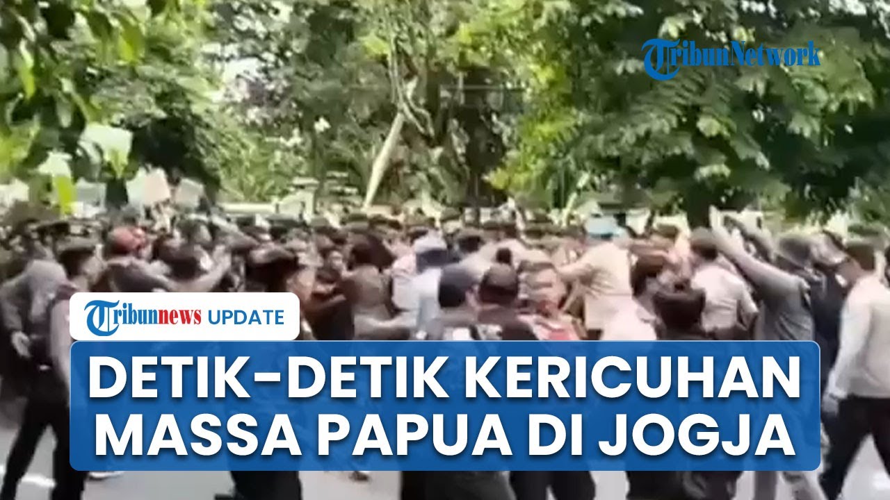 Kericuhan Pecah di Jogja, Mahasiswa Demo 'Free West Papua', Kursi Warga Rusak, Portal Gang Ditutup