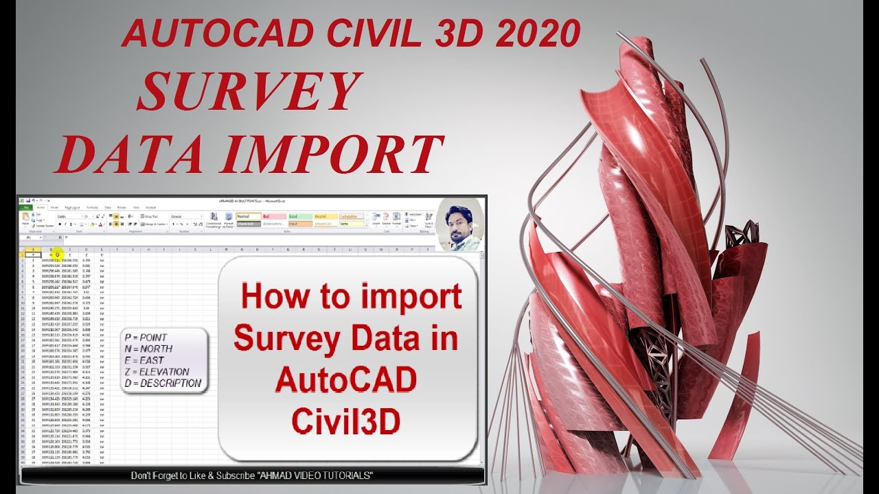 CSV Data - Import CSV File - Survey Data Import by CSV File in Civil3D