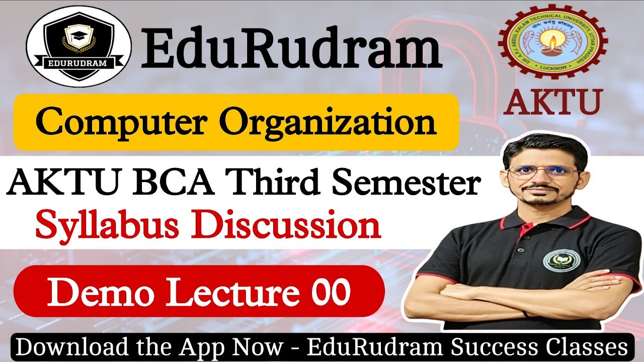 Computer Organization II AKTU BCA 3rd Semester || Syllabus Discussion || CO By Vimal Sir #edurudram
