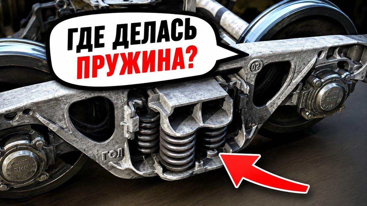 Почему нет пружины в тележке вагона! Вагонник. Железная дорога.