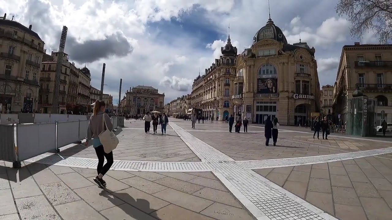 Walking tour Montpellier 2024🇫🇷The Most Beautiful Villages of France series not to be missed🇫🇷 #74