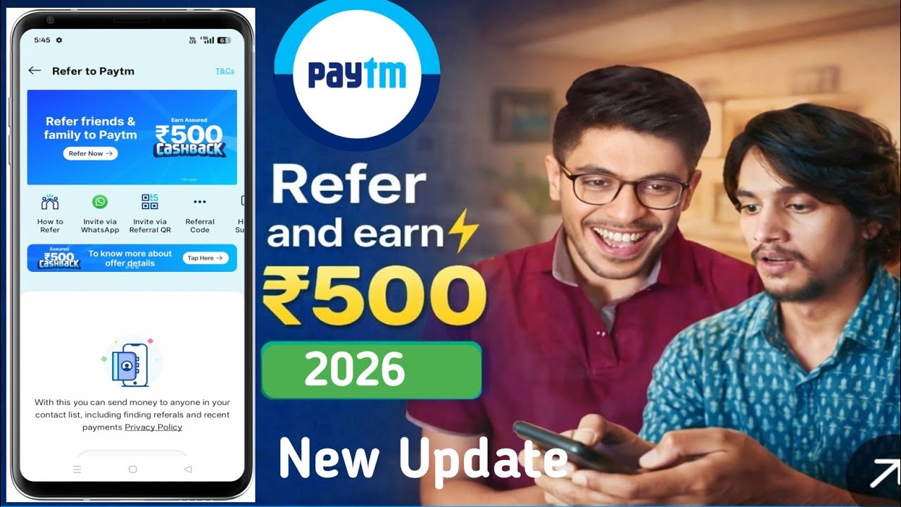 Paytm Refer and Earn New Update 2026 | Paytm Refer & Earn 2026 | How to earn money