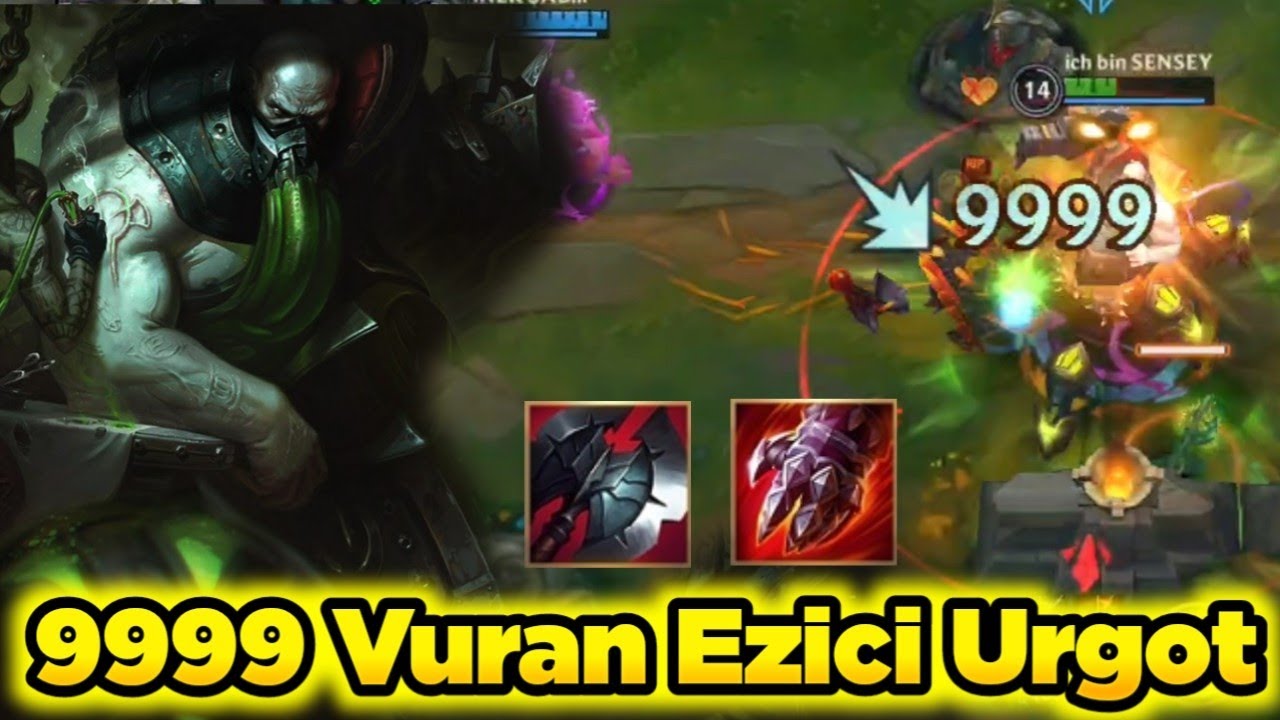 Wild Rift 9999 Vurup Tek Atan Koridorun Sahibi Urgot Çok Güçlü