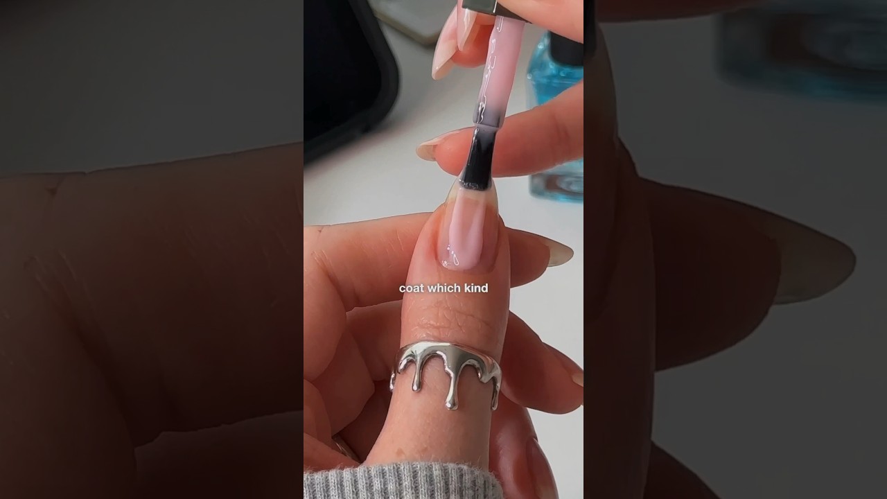 no more stained nails?? 💅🏻😯✨(you don't have to do this) #diynails #nailart #nails #nailtutorial