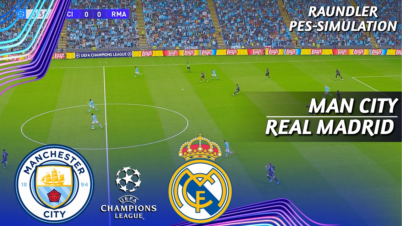 Manchester City vs Real Madrid | UEFA Champions League || Round of 16 | PES 21 Simulation