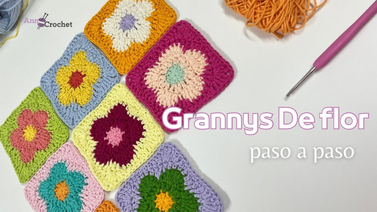 Grannys Flowers crochet / paso a paso