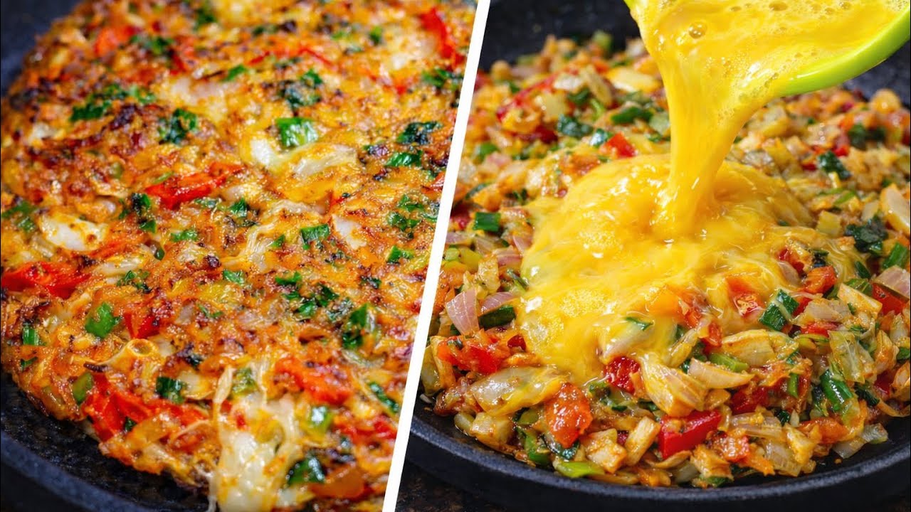 Cabbage 🥬 Carrot 🥕and Egg 🥚 combo is more tasty 🤤 than meat | Veggies Omelette with Cheese 🧀 