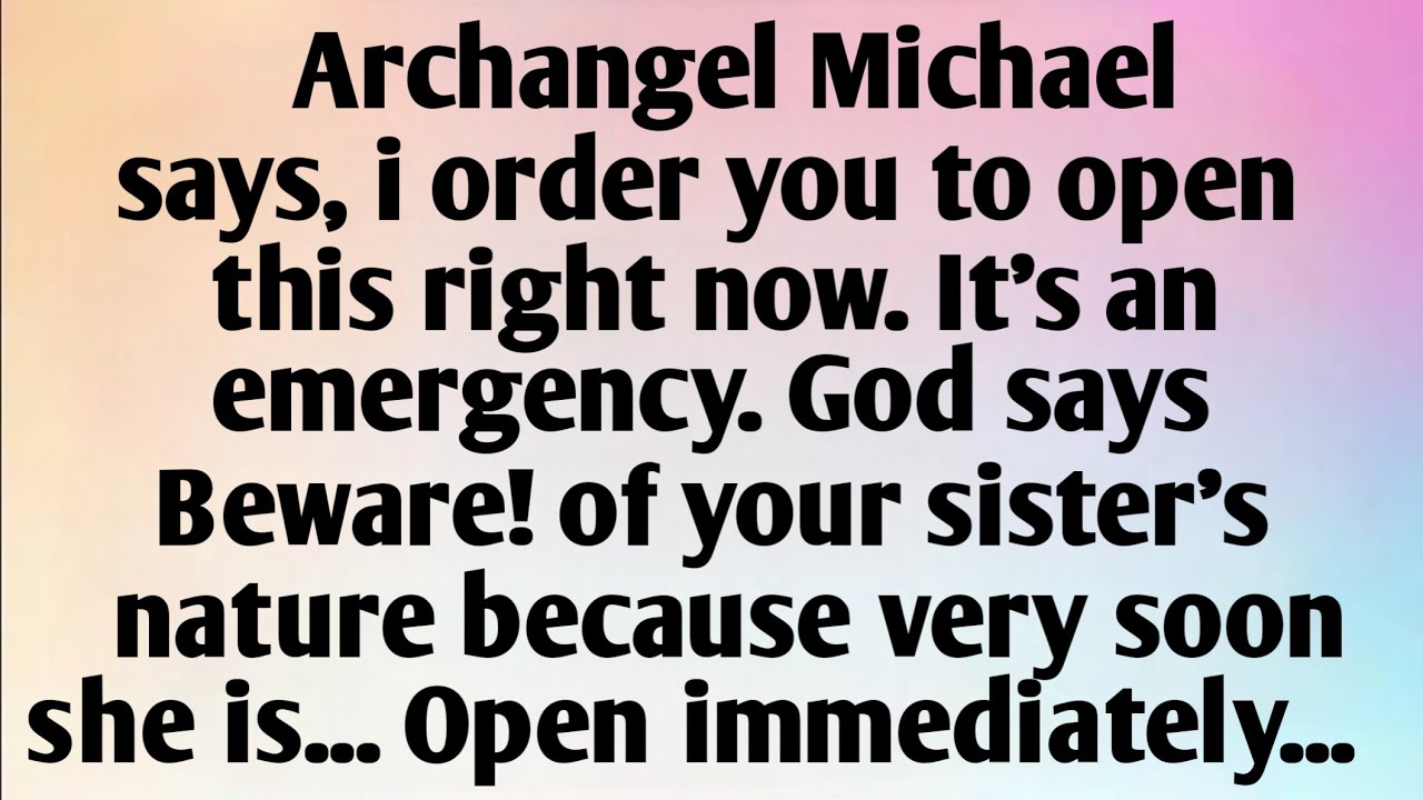 ARCHANGEL MICHAEL SAYS, I ORDER...