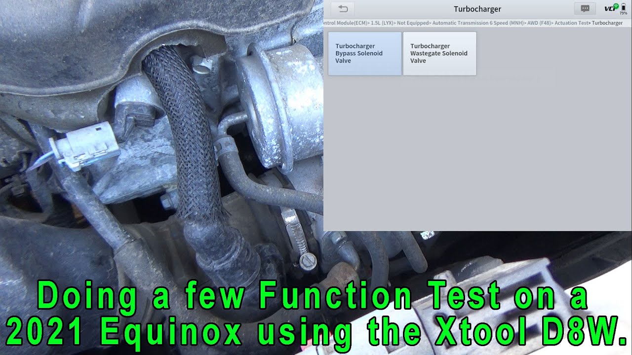 Doing a Few Function Test on a 2021 Chevy Equinox using the Xtool D8W Scan Tool.