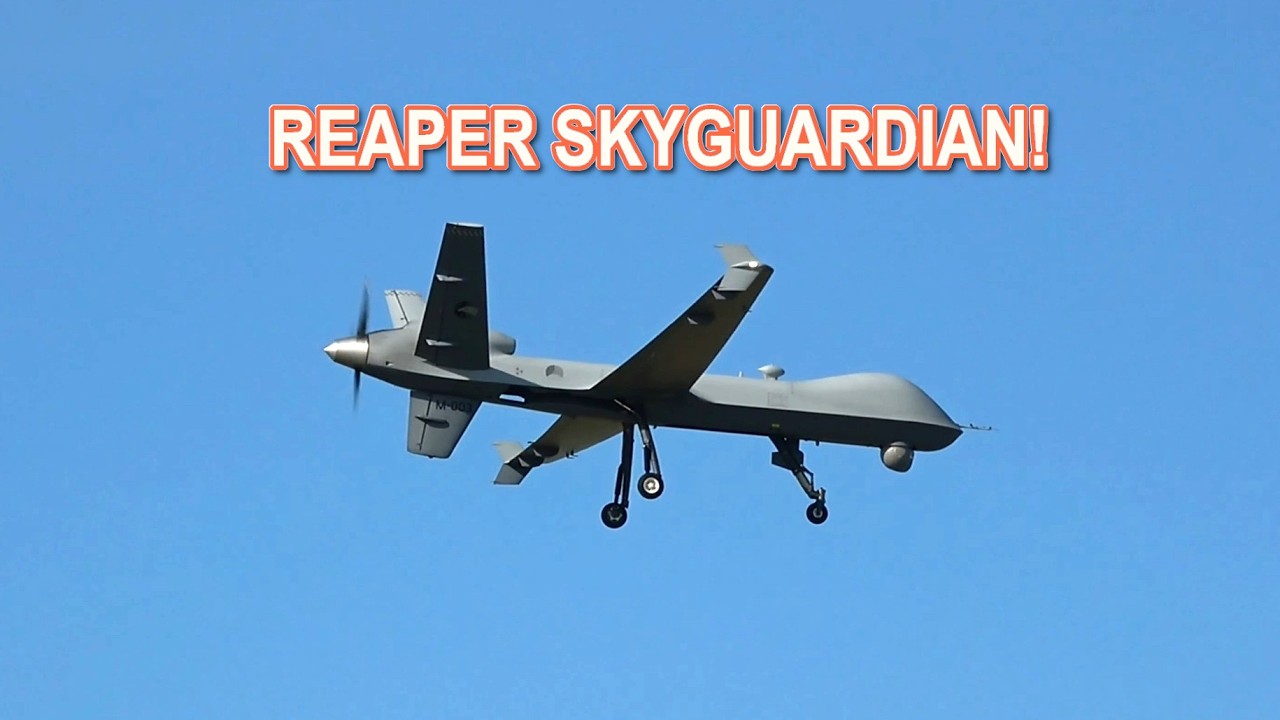 ▶️ Future of Aviation: M-Q9 Reaper Drone Landing | Leeuwarden Air Base