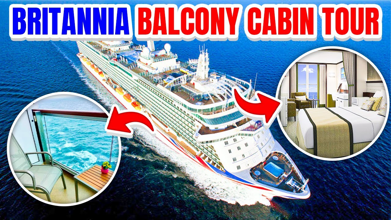 Britannia Standard Balcony and Standard Inside Cabin Tour - P & O Cruises