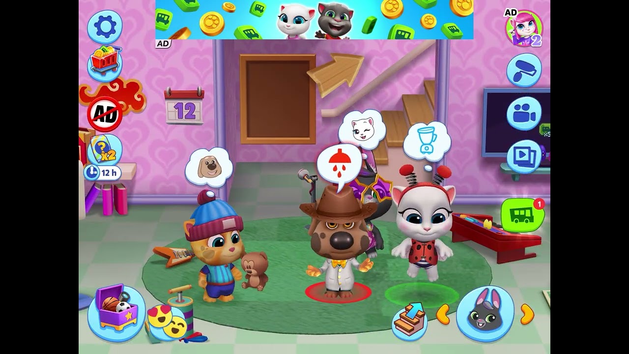Jugando talking tom friends