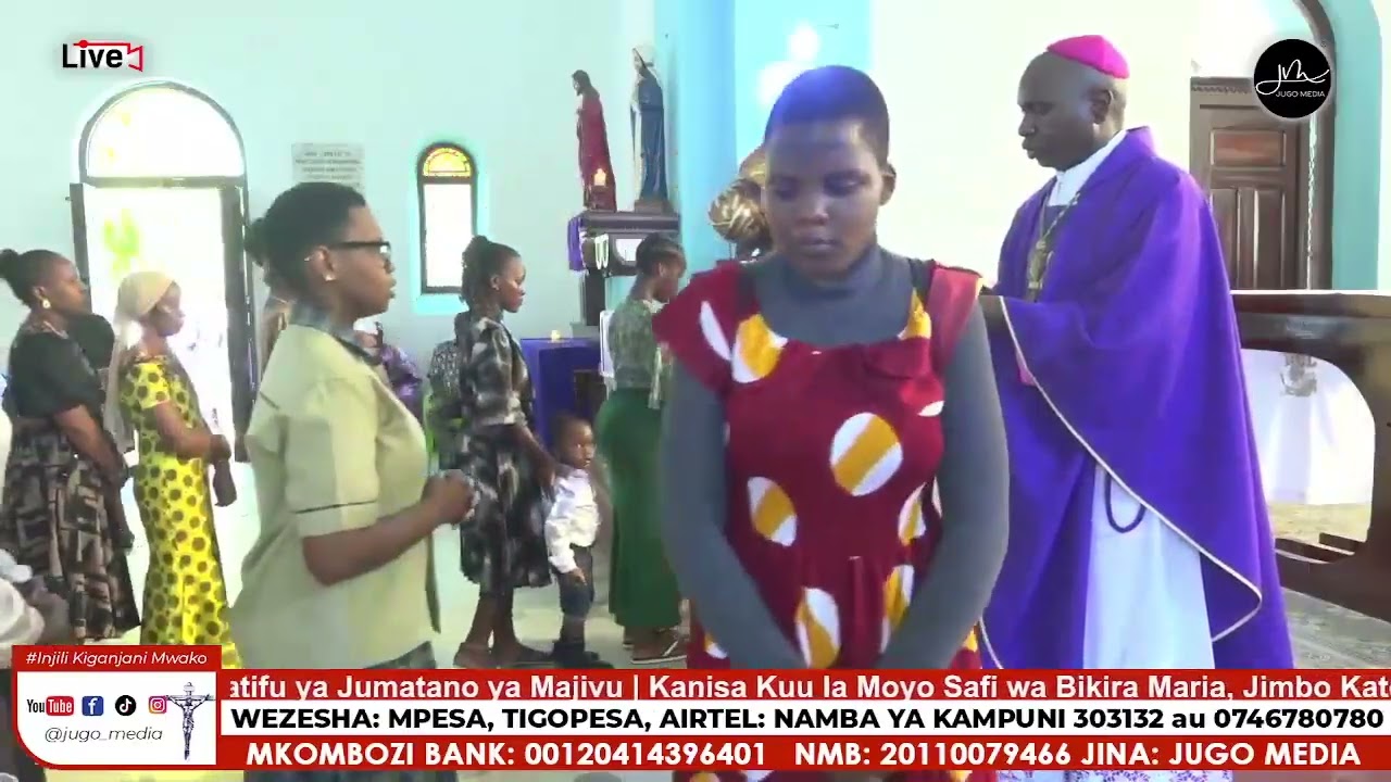 Waamini Wakipakwa Majivu na Askofu Musomba | Kanisa Kuu, Jimbo Katoliki Bagamoyo
