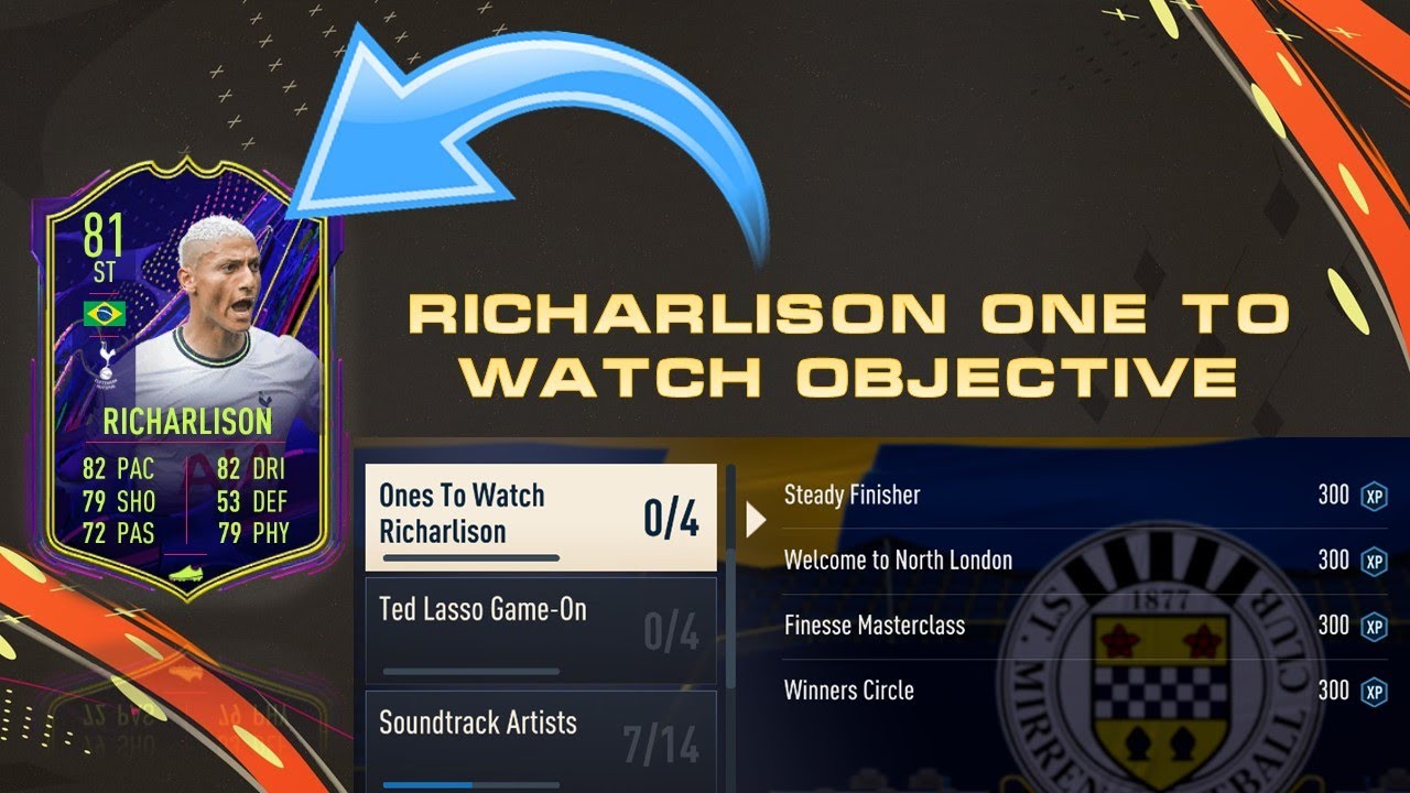 Fifa 23  |  How To Complete The Ones To Watch Richarlison Objective card