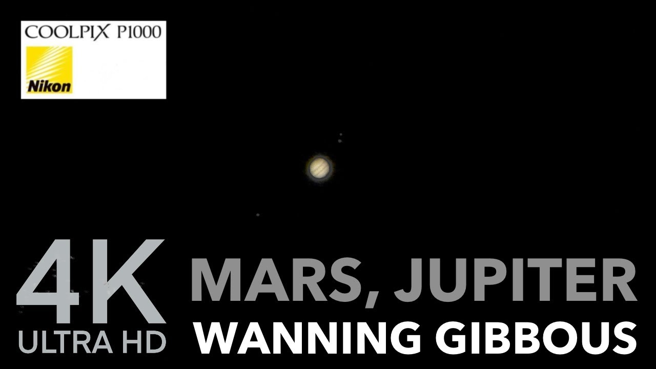 Mars, Jupiter and Wanning Gibbous - Nikon P1000 and iPHONE 16 Pro Oct 22, 2024