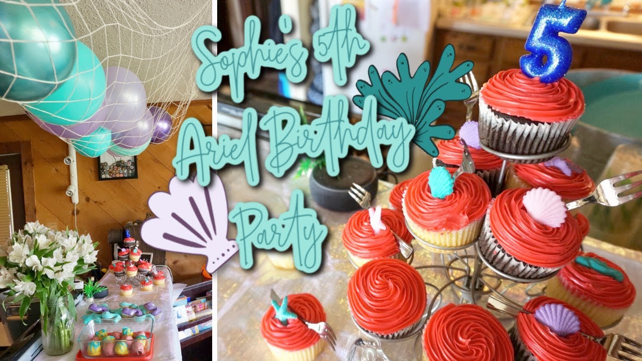 Ariel Birthday Supply Haul & Set Up -  Sophie's Little Mermaid 5th Birthday Party // Momma Alia