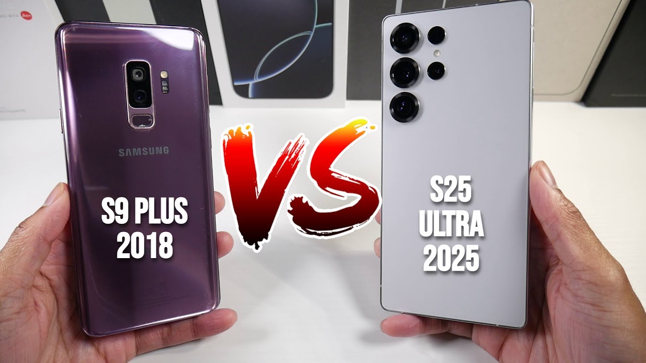 Samsung Galaxy S25 Ultra VS Galaxy S9 Plus! 2018 Flagship VS 2025 Flagship! How Far Have We Come?