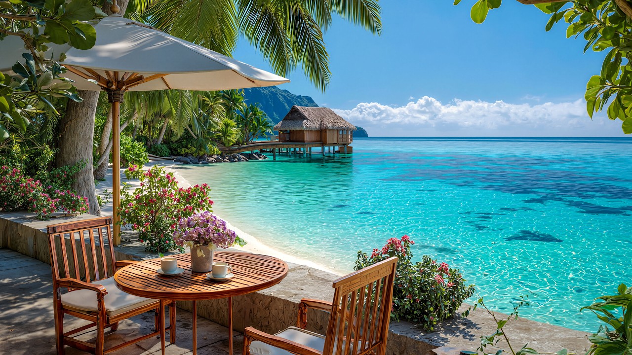 Beachside Café Bossa Nova ☕🌴 Smooth Jazz Vibes for Relaxing Mornings