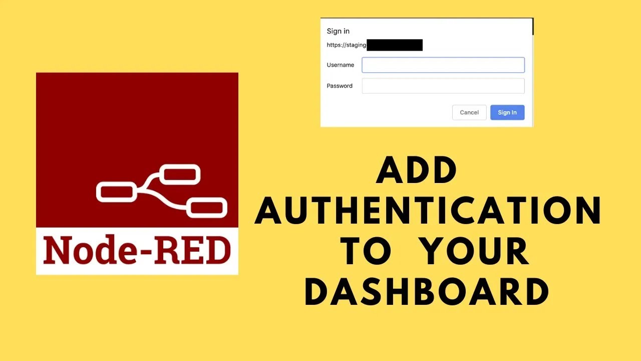 Add Password Authentication for your Node-RED Dashboard