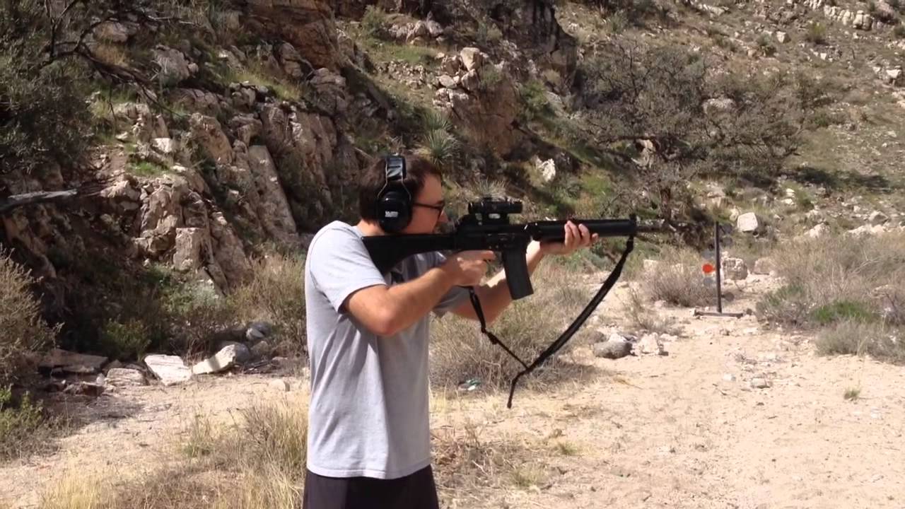 Shooting AR18 full auto