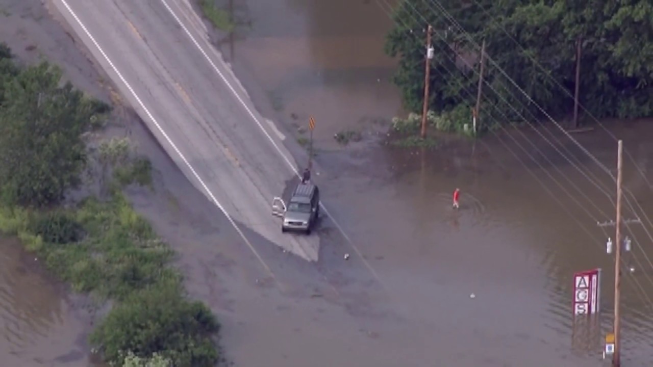 Widespread flooding damage in Winfield, Missouri: June 3, 2019