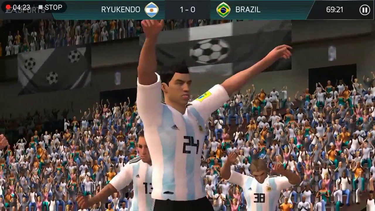 FIFA World Cup Final Gameplay| Argentina Vs Brazil | FIFA Mobile Gameplay