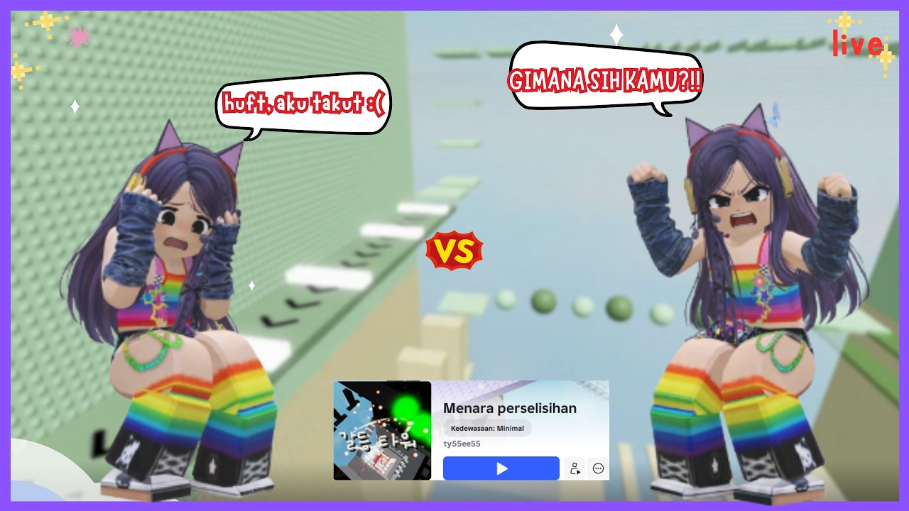 APA YANG TERJADI ?? DI MENARA PERSELISIHAN #robloxindonesia