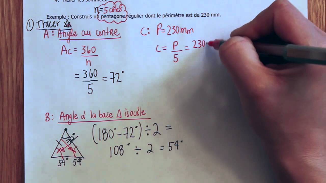 Construction de polygones réguliers