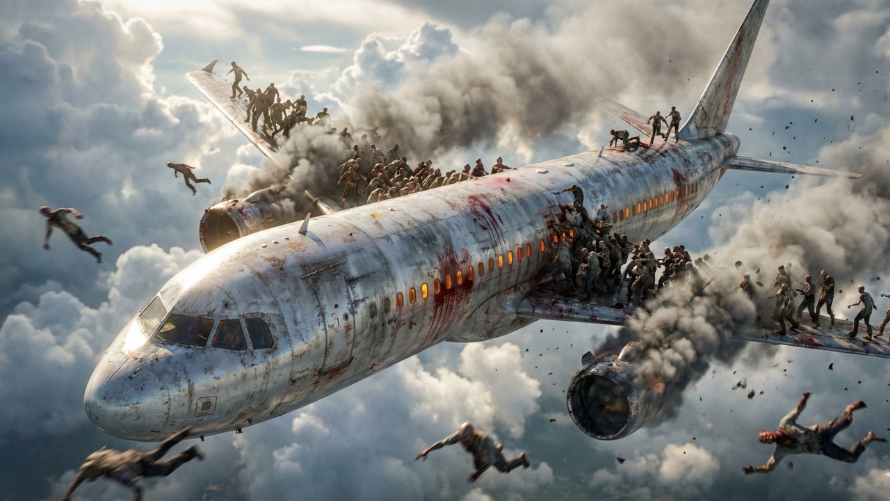 Avión con los presos más peligrosos y crueles del mundo se estrella con un monstruo a bordo