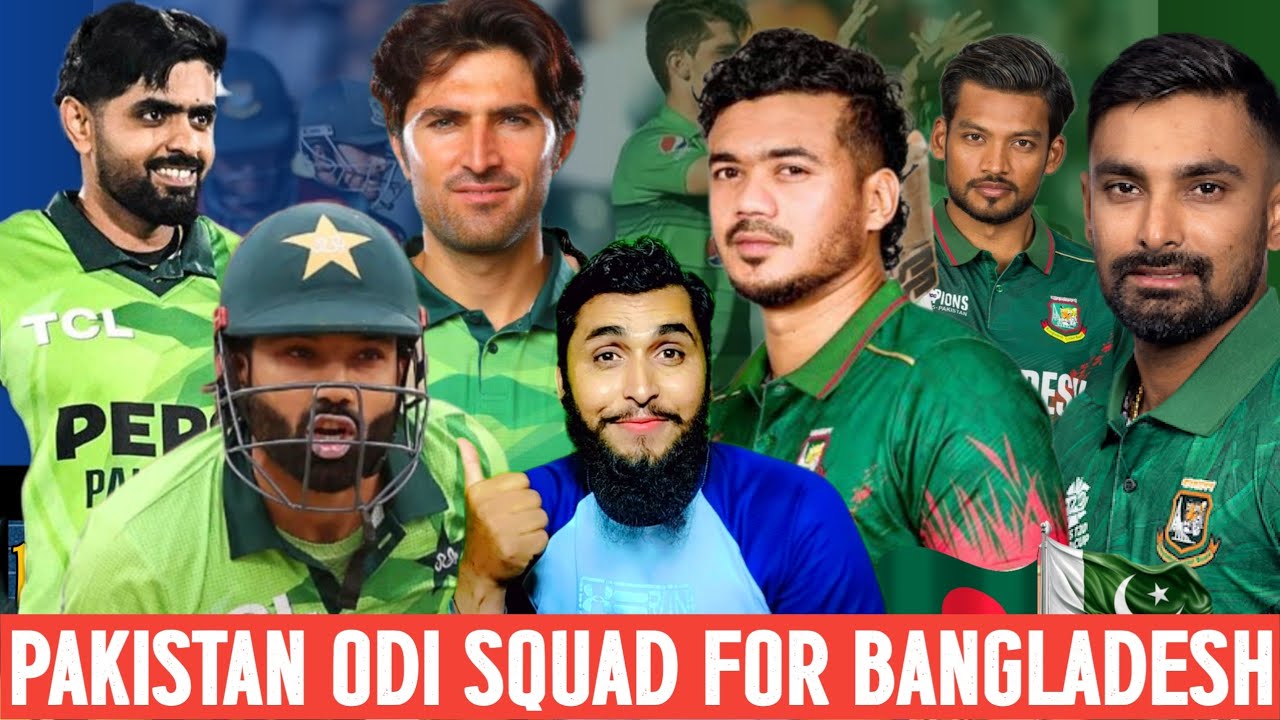 🇵🇰Pakistan Squad for🇧🇩 Bangladesh ODI series!